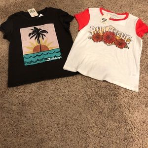 NWT Girls Billabong Size Small 7/8 T-shirt’s tops